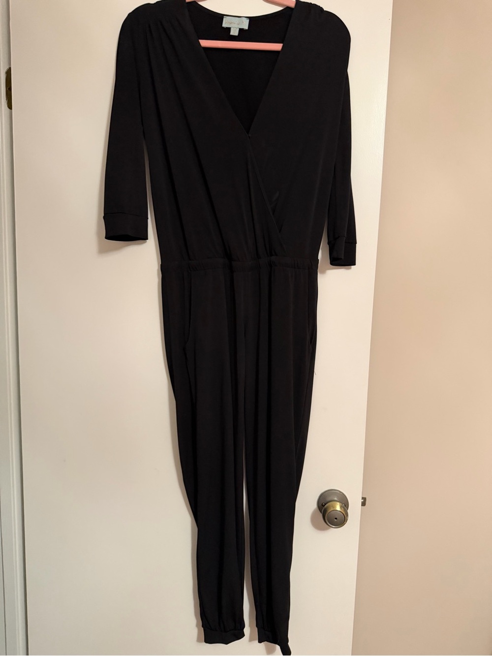 Veronica M Black Long Sleeve Jumpsuit